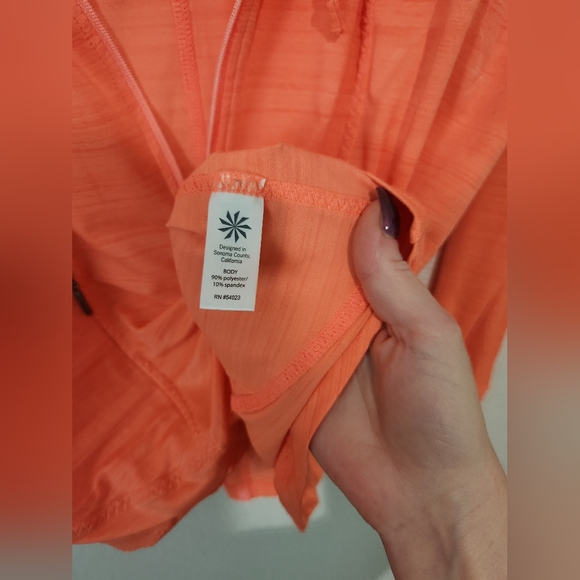 Athleta Pacifica Illume Quaterzip Hooded Pullover Womens Medium - Picture 7 of 7